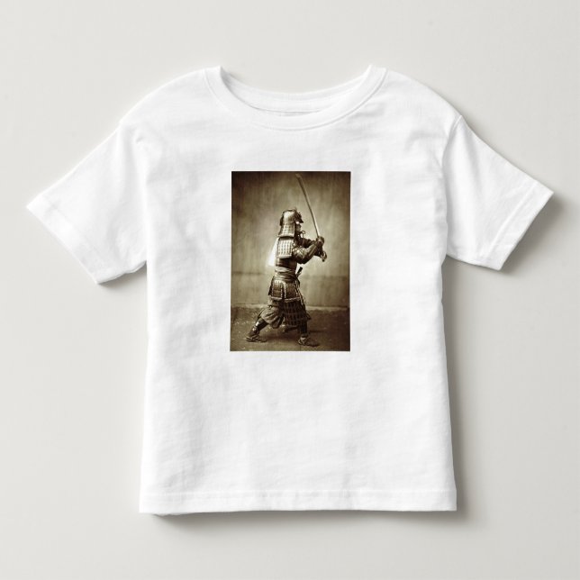 Samurais mit angehobener Klinge, c.1860 Kleinkind T-shirt (Vorderseite)