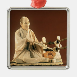 Samurais, Okinomo, die Edo-Zeit Silbernes Ornament
