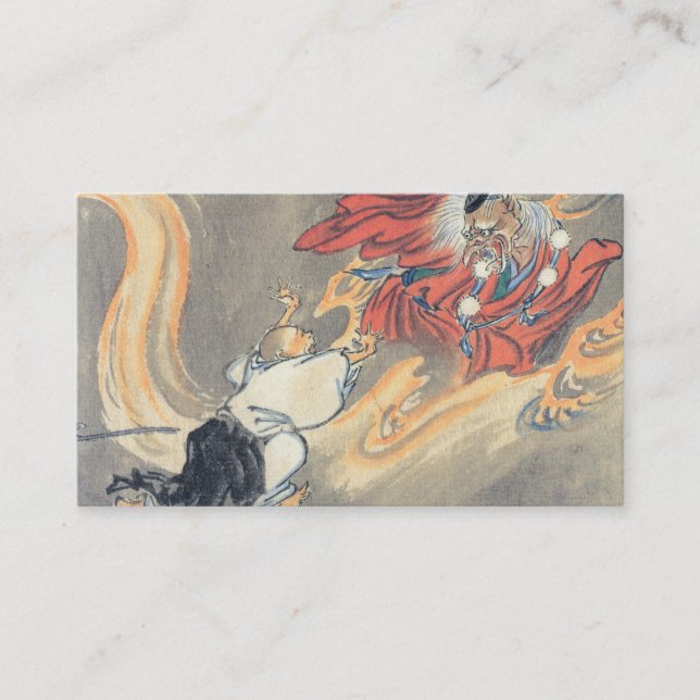 SAMURAIS, TENGU JAPANER Visitenkarte (Vorderseite)