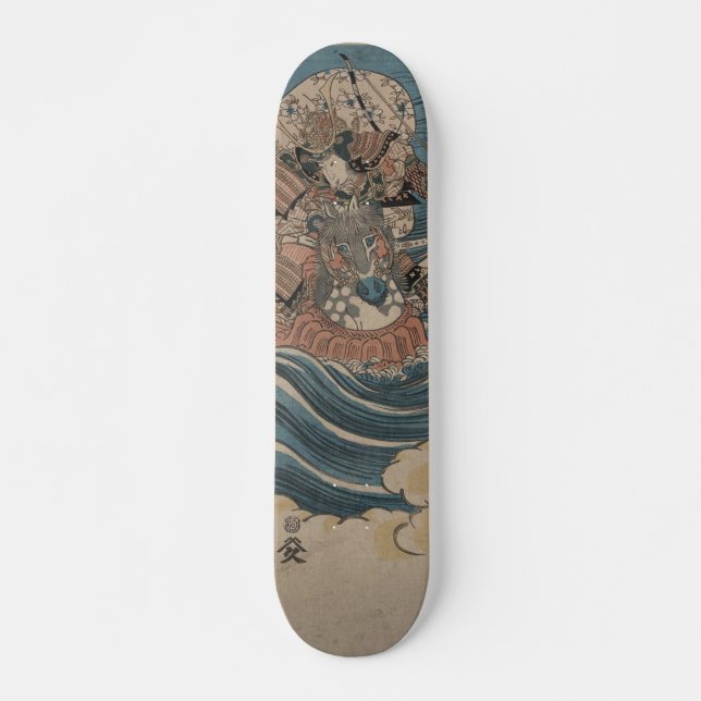 Samurais zu Pferd circa 1830 Skateboard (Vorne)