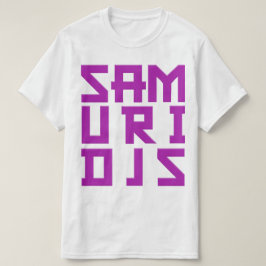 SAMURI DJs lila quadratischer Entwurfs-T - Shirt