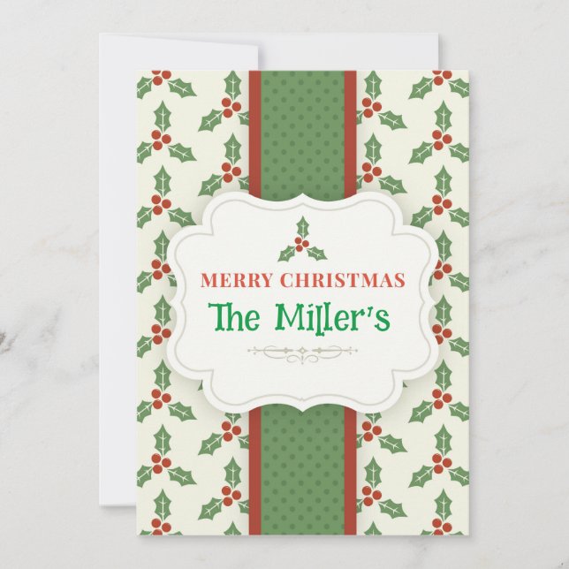 S'AMUSER ! Invitation de Noël - Personnalisée -Ajo (Devant)