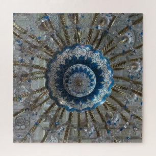 san agustin kronleuchter blau