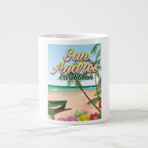 San Andrés Insel Reiseplakat Jumbo-Tasse