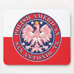 San Antonia Texas Polnischer Adler Mousepad