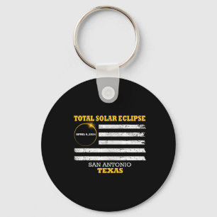 San Antonio 2024 Solar Eclipse 2024 040824 Eclipse Schlüsselanhänger