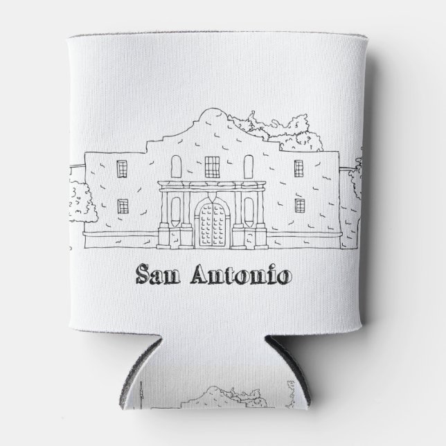San Antonio Alamo Vacation Kunst, Dichtung und Mus Dosenkühler (Vorderseite)