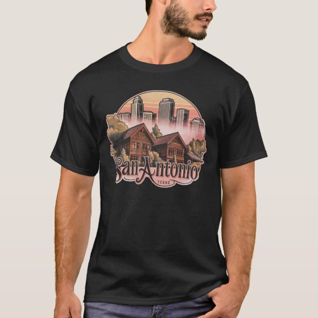 San Antonio City Texas USA T-Shirt (Vorderseite)