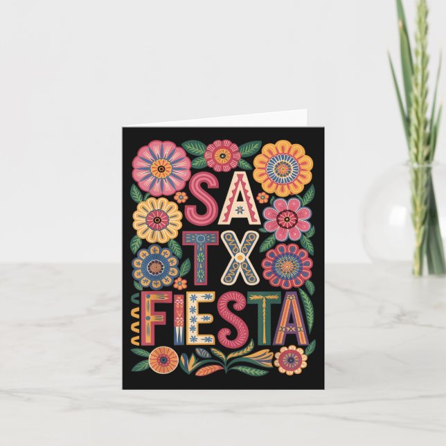San Antonio Fiesta Karte (Vorderseite)