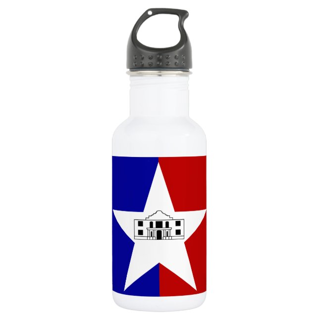 San Antonio Flaggen-Freiheitsflasche Edelstahlflasche (Vorderseite)