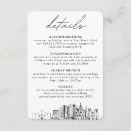San Antonio Mariage Détails Carte de boîtier