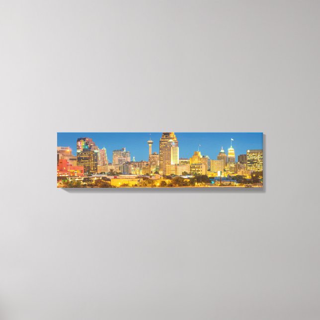 San Antonio Panoramaansicht Skyline Leinwanddruck (Vorderseite)