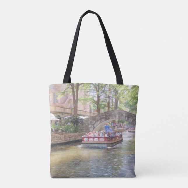 San Antonio River Walk All-Over-Tasche Tasche (Rückseite)