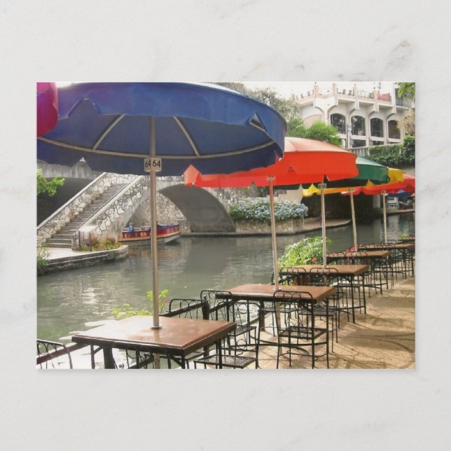 San Antonio Riverwalk Postkarte (Vorderseite)