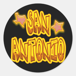 SAN ANTONIO RUNDER AUFKLEBER
