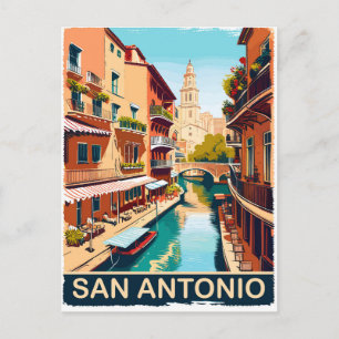 San Antonio, Stadt, Reisen Postkarte