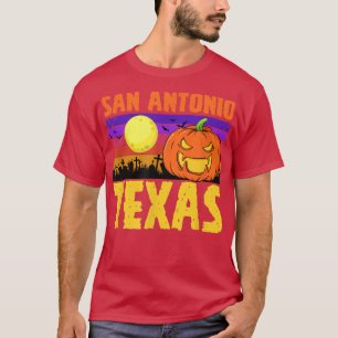 San Antonio Teas Happy Halloween Party Lokale Stad T-Shirt