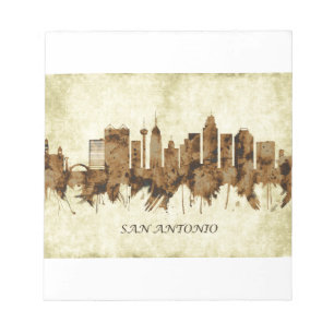 San Antonio Texas Cityscape Notizblock