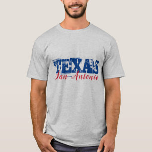San Antonio Texas Dual-Schriftart T-Shirt