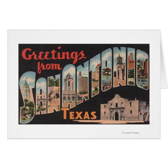 San Antonio, Texas - Große Briefmarkenszenen (Vorderseite (Horizontal))