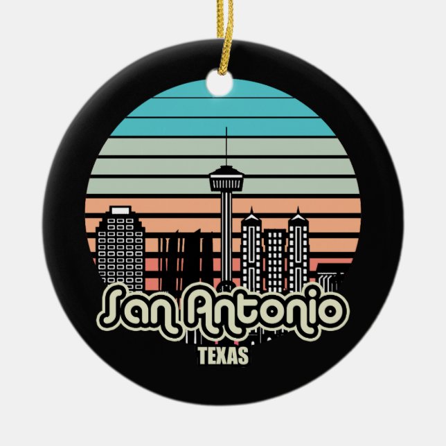 San Antonio, Texas Keramik Ornament (Vorne)