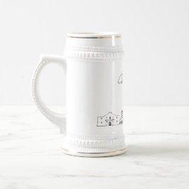 San Antonio Texas Personalisiert Skyline Bierglas