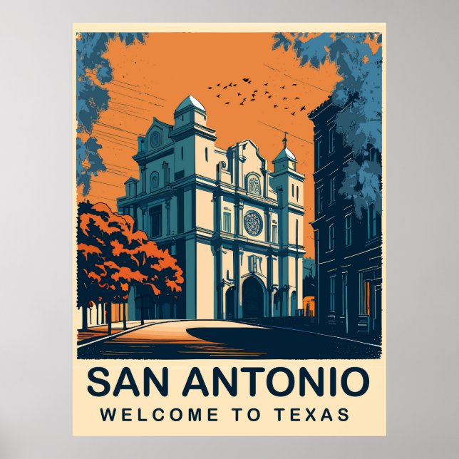 San Antonio, Texas, Reisen Poster (Vorne)