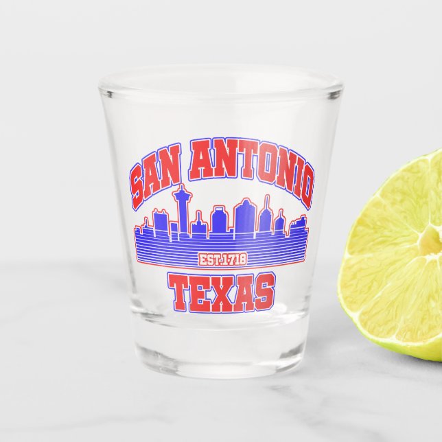 San Antonio, Texas Schnapsglas (Vorderseite)