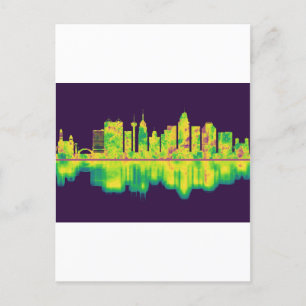 San Antonio Texas Skyline Einladungspostkarte