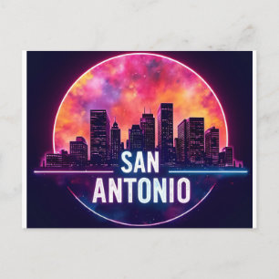 San Antonio Texas Skyline Postkarte