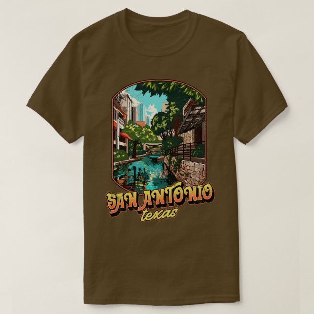 San Antonio Texas T-Shirt (Design vorne)