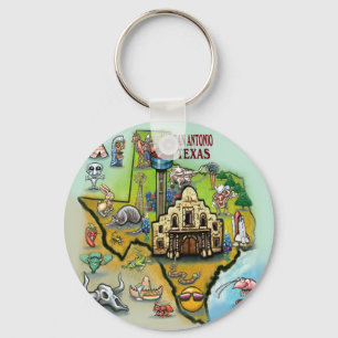 San Antonio TX Schlüsselanhänger