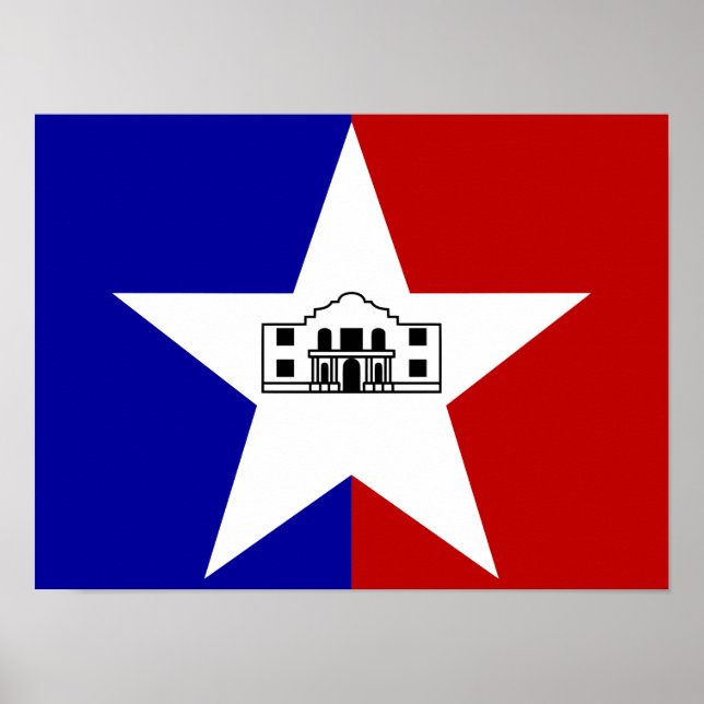 San- Antonioflagge Poster (Vorne)