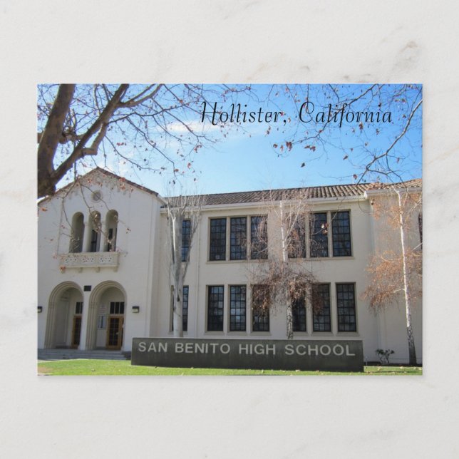 San Benito Highschool Postkarte (Vorderseite)