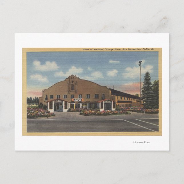 San Bernardino, CA - Zuhause des National Orange Postkarte (Vorderseite)