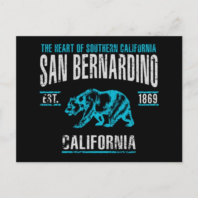 San Bernardino Postkarte (Vorderseite)