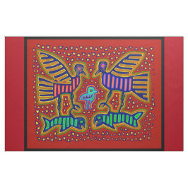 San Blas Insel Kuna Mola Designer Fabric Stoff