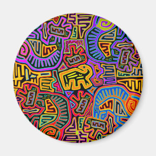 San‑Blas‑Insel Mola‑Collage Magnet