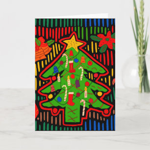San Blas Insel Weihnachtsbaum Mola Karte