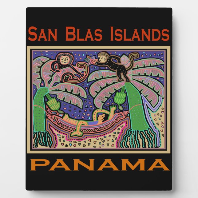 San Blas Islands Panama Mola Fotoplatte (Vorderseite)