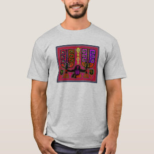 San Blas Kuna Mann mit Fans T-Shirt
