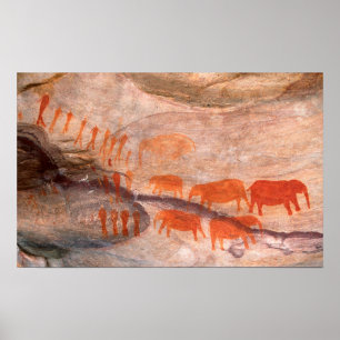 San, Bushman-Felsmalerei, Cederberg-Wilderness Poster