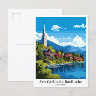 San Carlos de Bariloche Argentinien Postkarte