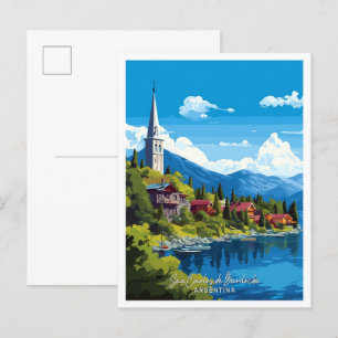 San Carlos de Bariloche Argentinien Reise Postkarte