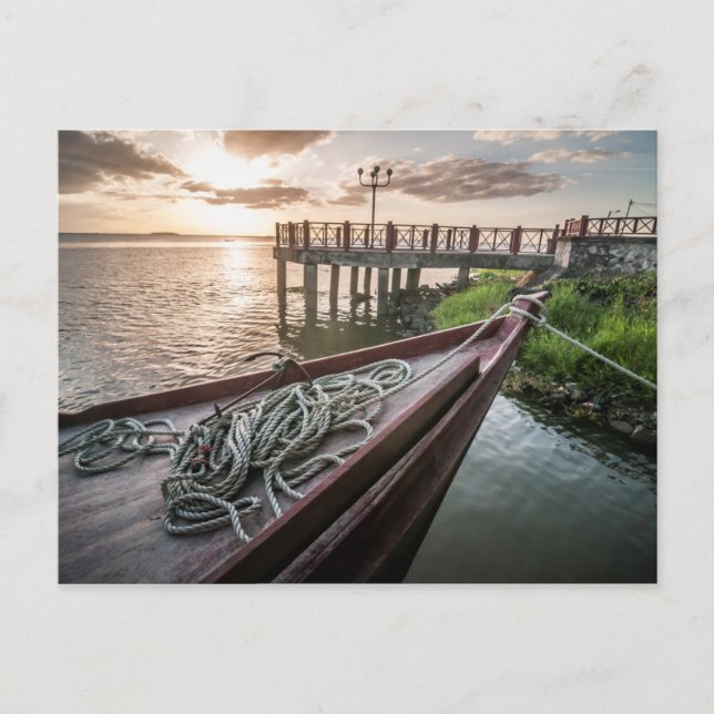 San Carlos Dock Postkarte (Vorderseite)