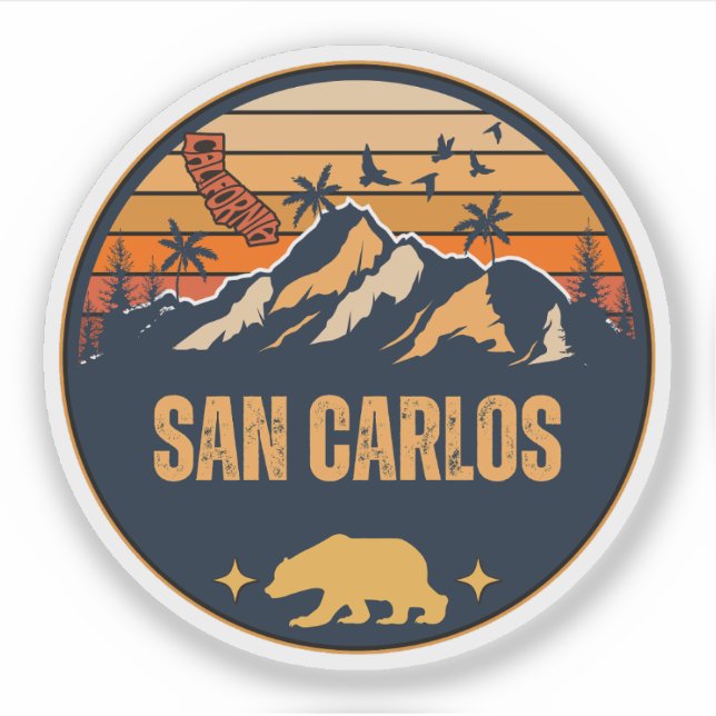 San Carlos, Kalifornien Aufkleber (Vorderseite)