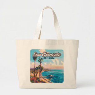 San Clemente California Beach Orange Landkreis Ret Jumbo Stoffbeutel