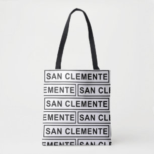 San Clemente ganz über Druck-Tasche Tasche