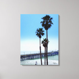 San Clemente Pier Leinwand