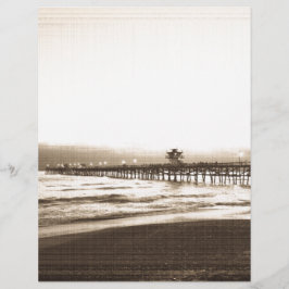 San Clemete Pier Vintages Foto am Strand